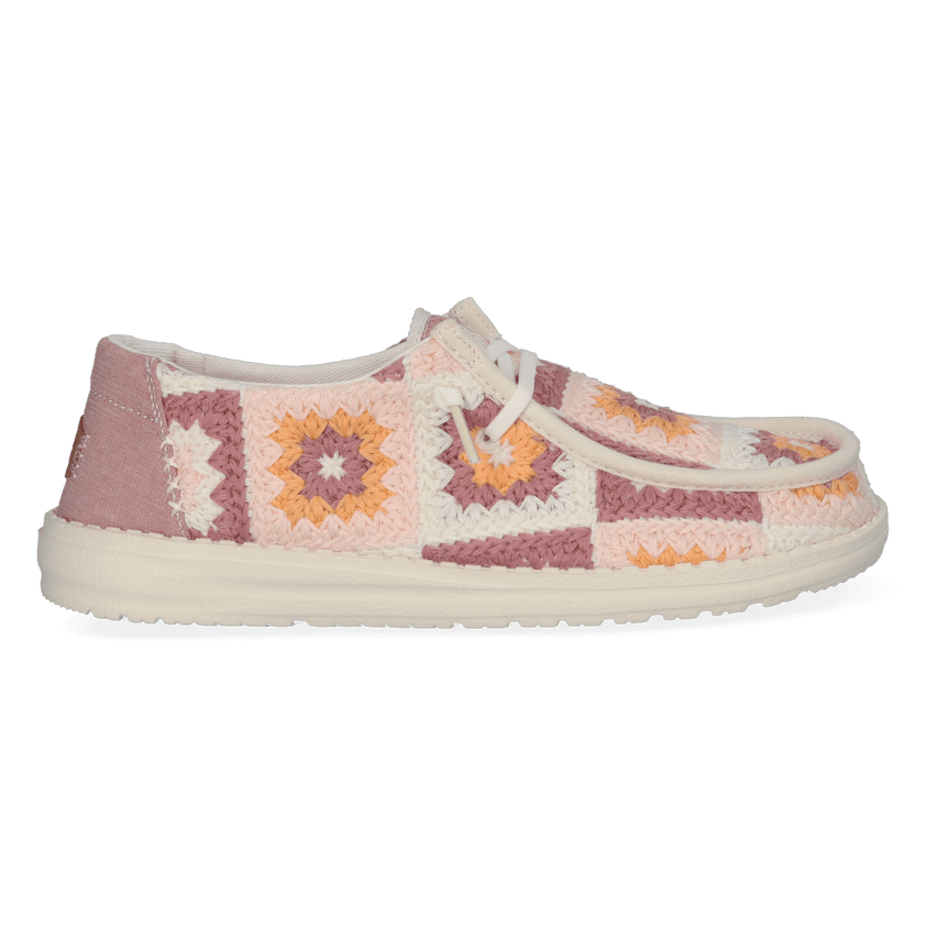 Wendy Cottage Crochet Damen Halbschuhe Petal Pink/Multi