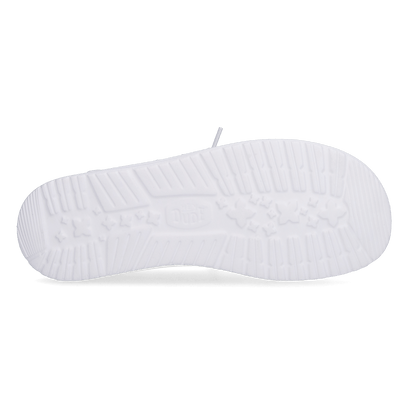 Wendy Crochet Lace Damen Halbschuhe White