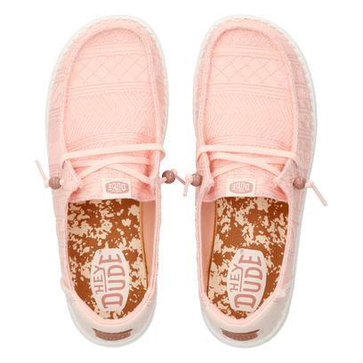 Wendy Crochet Lace Damen Halbschuhe Pale Pink
