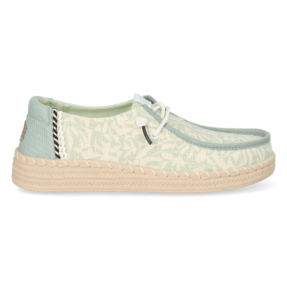 Wendy Espadrille Retro Palm Damen Halbschuhe Celadon Green/White Wendy Espadrille Retro Palm Damen Halbschuhe Celadon Green/White