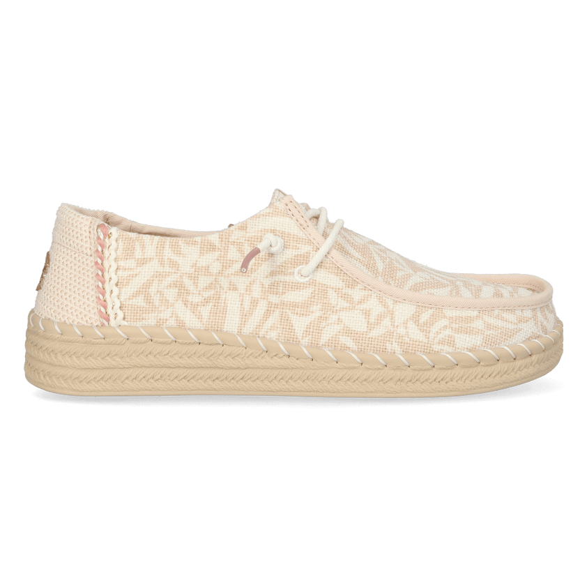 Wendy Espadrille Retro Palm Damen Halbschuhe Pale Pink/White