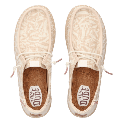 Wendy Espadrille Retro Palm Damen Halbschuhe Pale Pink/White