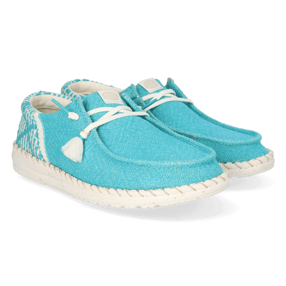 Wendy Funk Coastal Jute Damen Halbschuhe Ceramic Blue