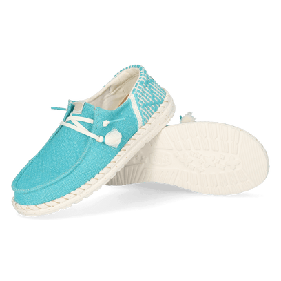 Wendy Funk Coastal Jute Damen Halbschuhe Ceramic Blue