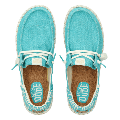 Wendy Funk Coastal Jute Damen Halbschuhe Ceramic Blue