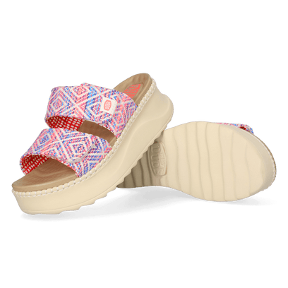 Delray Slide Surf Baja Damen Slipper Blue/Pink Multi