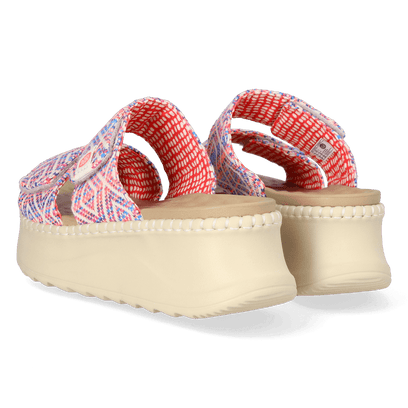 Delray Slide Surf Baja Damen Slipper Blue/Pink Multi