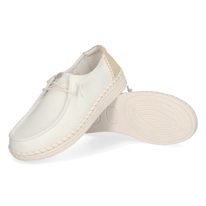 Wendy Espadrille Woven Damen Halbschuhe White