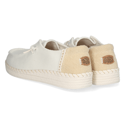 Wendy Espadrille Woven Damen Halbschuhe White
