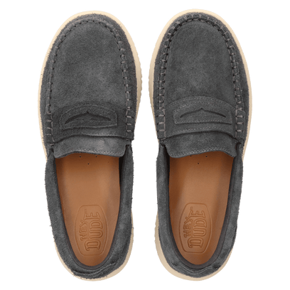 Wally NXT Herren Wildleder-Loafer Black/Wood Ash