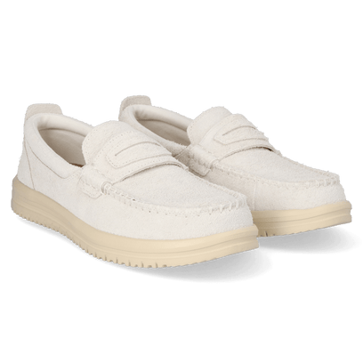 Wally NXT Herren Wildleder-Loafer Egret/Wood Ash