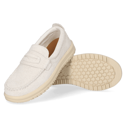 Wally NXT Herren Wildleder-Loafer Egret/Wood Ash