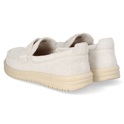 Wally NXT Herren Wildleder-Loafer Egret/Wood Ash