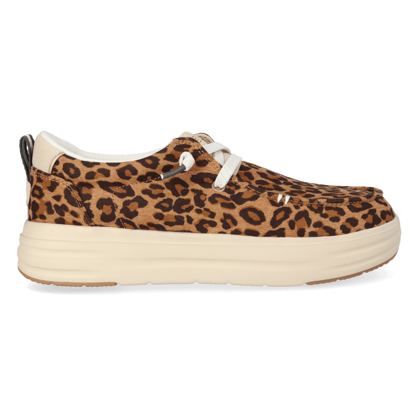 Wendy Nova Classic Damens Sneaker Tan Leopard