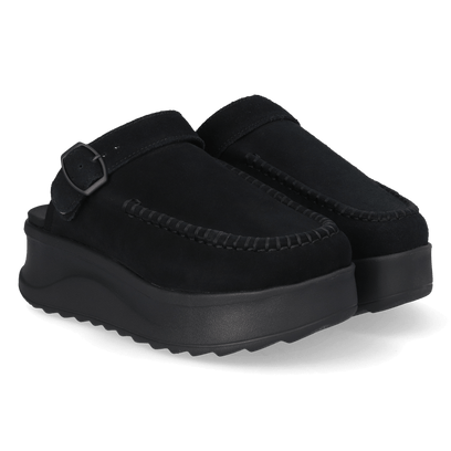 Delray Clog Suede Damen Black