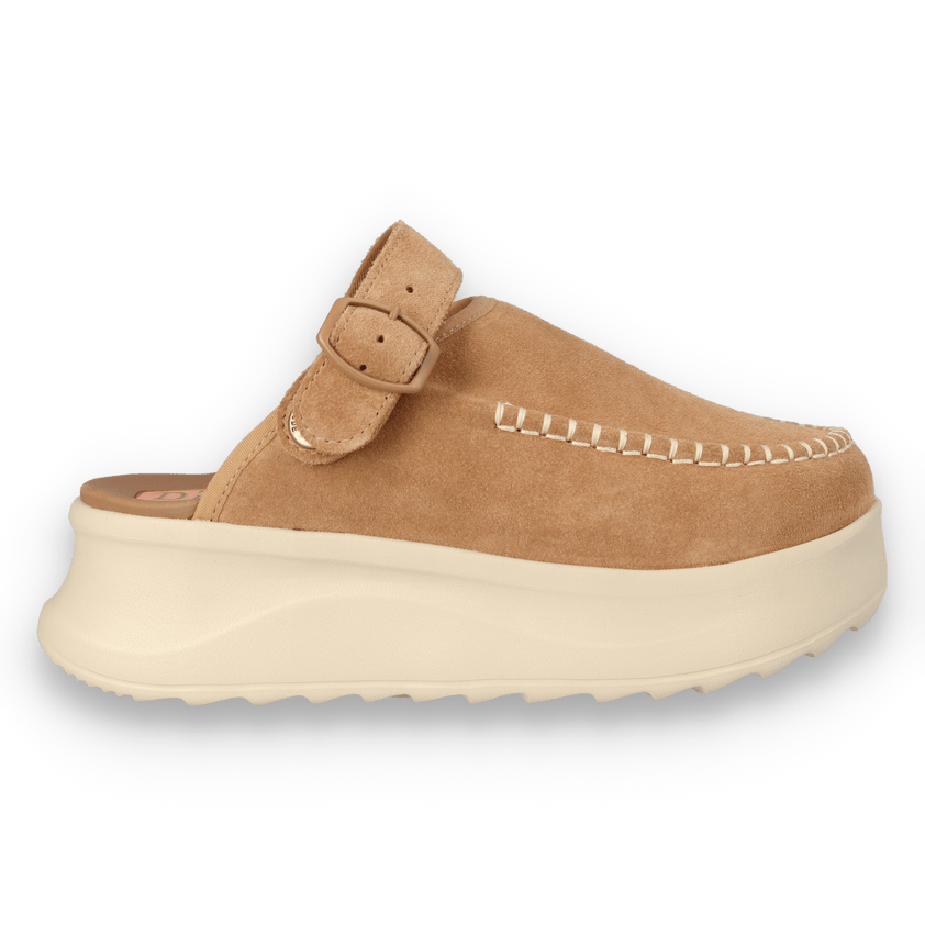 Delray Clog Suede Damen Tan