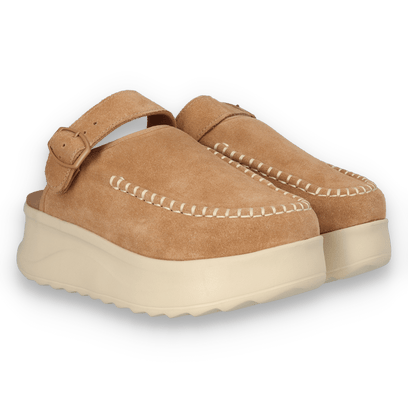 Delray Clog Suede Damen Tan