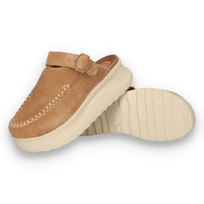 Delray Clog Suede Damen Tan