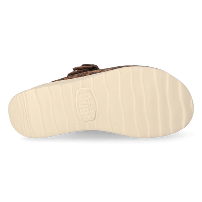 Delray Clog Suede Damen Brown Leopard