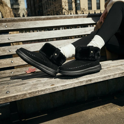 Camden Cuff Classic Cozy Damen Boots Black/Black