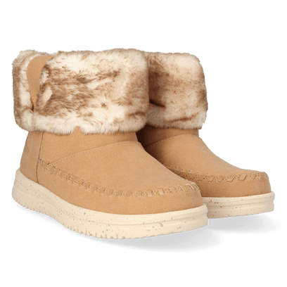 Camden Cuff Classic Cozy Damen Boots Cognac