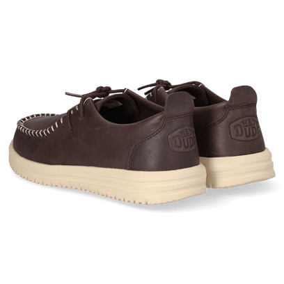 Wally NXT Moc Leather Herren Mocassins Black/Wood Ash