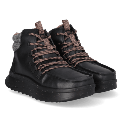 Wendy Peak Apres Coated Canvas Damen Boots Black/Black