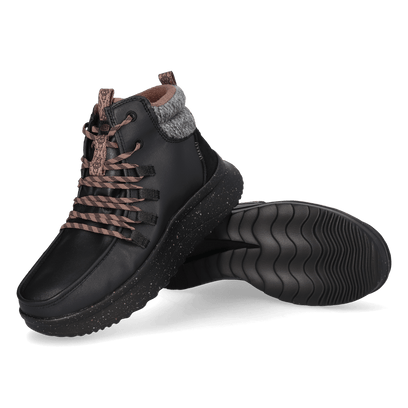 Wendy Peak Apres Coated Canvas Damen Boots Black/Black