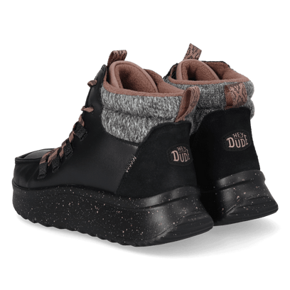 Wendy Peak Apres Coated Canvas Damen Boots Black/Black