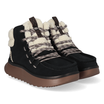 Wendy Peak Apres Suede CozStit Damen Boots Black/Tan