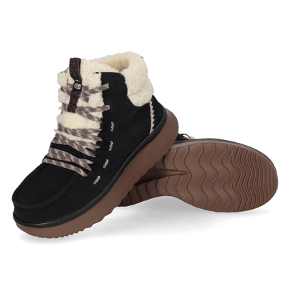 Wendy Peak Apres Suede CozStit Damen Boots Black/Tan