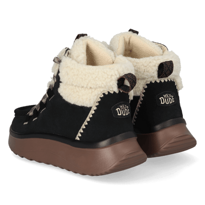 Wendy Peak Apres Suede CozStit Damen Boots Black/Tan