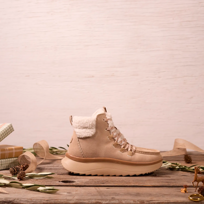 Wendy Peak Apres Suede CozStit Damen Boots Tan