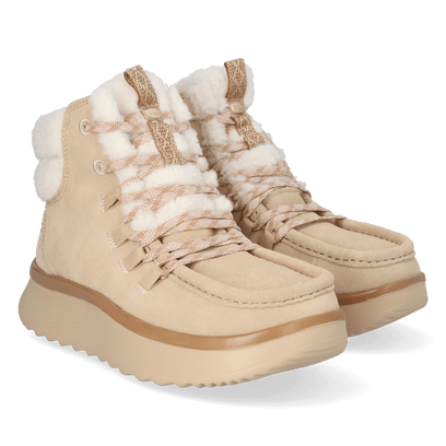 Wendy Peak Apres Suede CozStit Damen Boots Tan