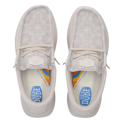 Wendy Comf Suede Lace Print Damen Halbschuhe Lilac