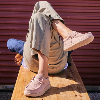 Wendy Comf Suede Lace Print Damen Halbschuhe Rose Dust