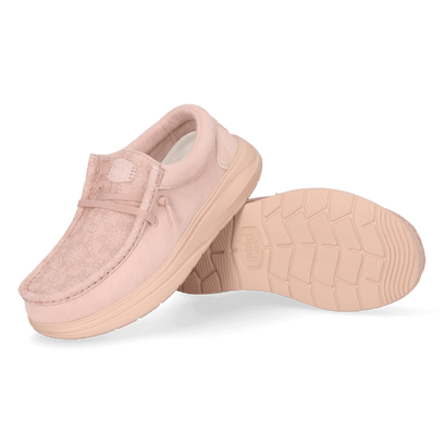 Wendy Comf Suede Lace Print Damen Halbschuhe Rose Dust