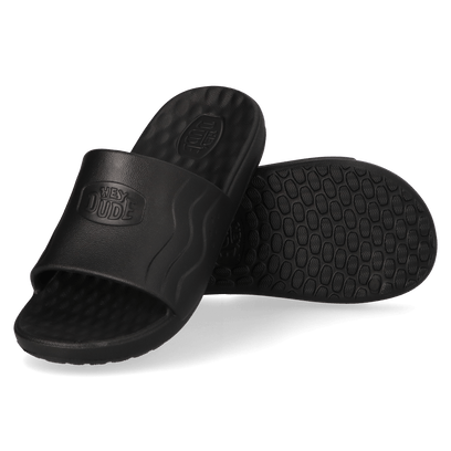 Wave Slide Herren Pantoletten Black