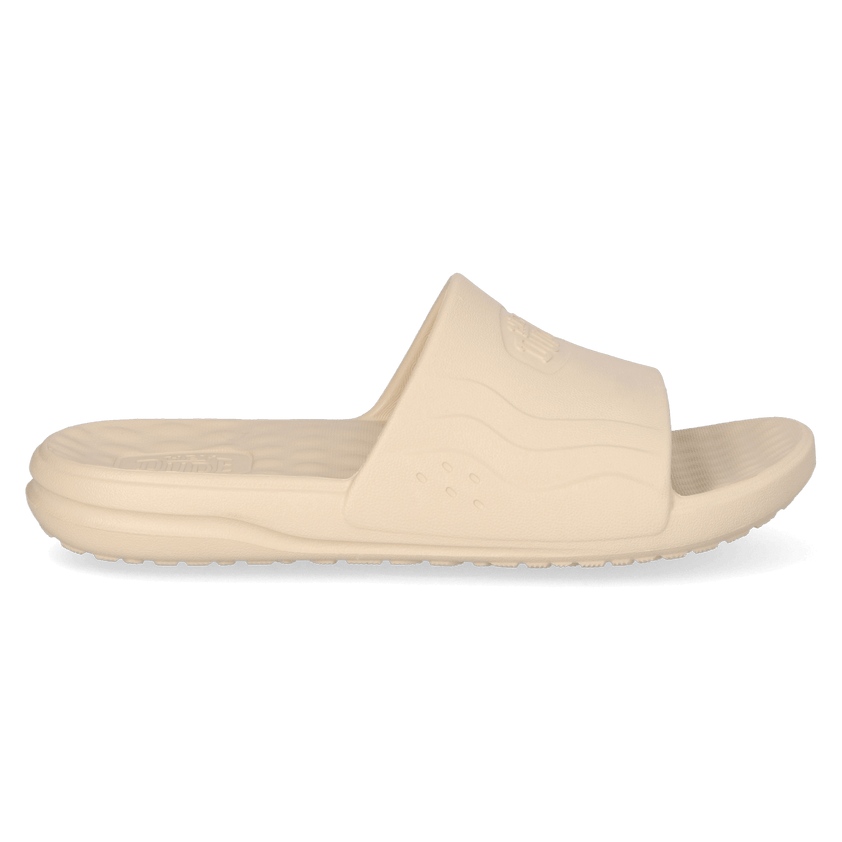 Wave Slide Herren Pantoletten White/Bone