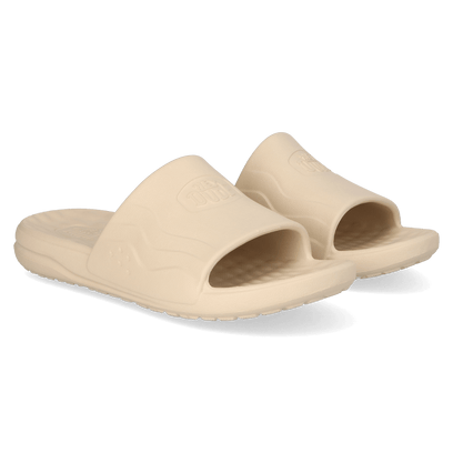 Wave Slide Herren Pantoletten White/Bone