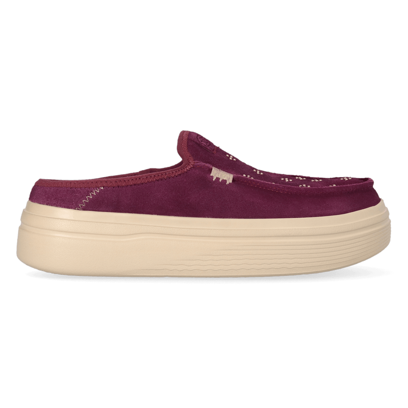 Austin Lift Suede Stud Damen Slip-ons Fig Purple