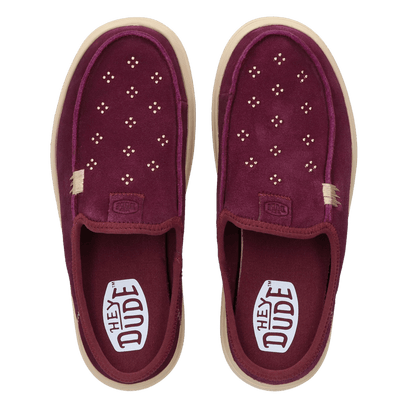 Austin Lift Suede Stud Damen Slip-ons Fig Purple