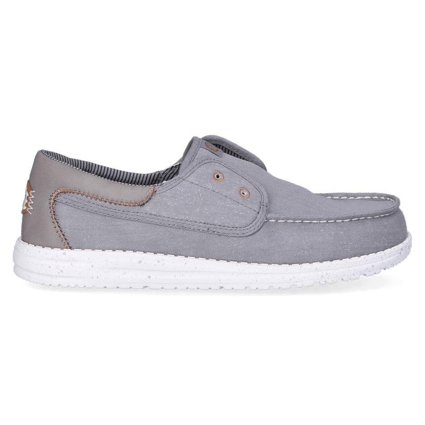 Wally Cru Stretch Canvas Herren Loafer Flannel Grey/Multi