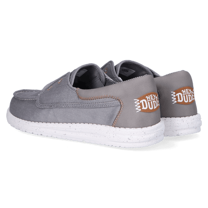 Wally Cru Stretch Canvas Herren Loafer Flannel Grey/Multi