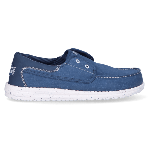 Wally Cru Stretch Canvas Herren Loafer Ensign Blue/Multi Wally Cru Stretch Canvas Herren Loafer Ensign Blue/Multi