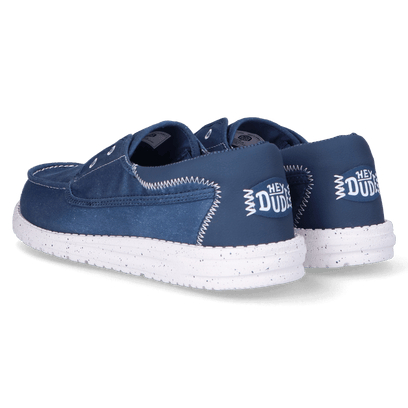 Wally Cru Stretch Canvas Herren Loafer Ensign Blue/Multi