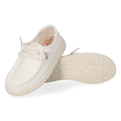 Wendy Frayed Canvas Damen Halbschuhe Snow White
