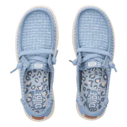 Wendy Frayed Canvas Damen Halbschuhe Faded Denim