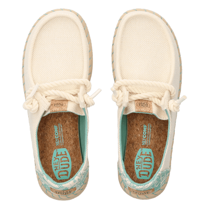 Wendy Espadrille Hibiscus Damen Halbschuhe Egret/Multi