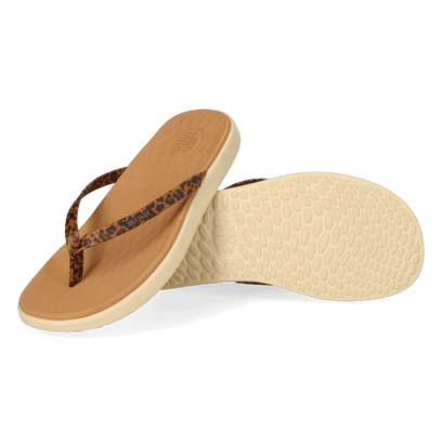 Maui Breeze Flip Damen Zehentrenner Tan Leopard